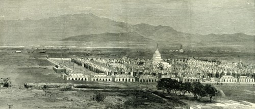 Mandalay, The King's Pagoda, Myanmar, 1885, the expedition against the king Theebaw of Burma