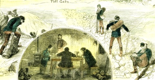 Colorado; U.S.A., 1881, Rough Travel, topping the Argentine Pass, Bad travelling for tender feet,
