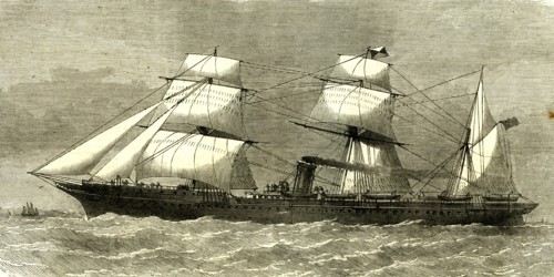 The Deccan; Steamship; U.K. 1869; from Southampton for the Indian Ocean; for the Suez and Calcutta