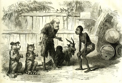 Robinson Crusoe; 1869; or Friday and the Fairies at Covent Garden Theatre; scene from the christmas