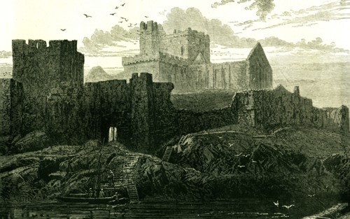 Peel Castle, Isle of Man, 1871