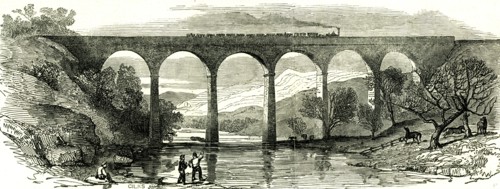 Lowther Viaduct, U.K., 1846, Opening of the Lancaster and Carlisle Railway in December
