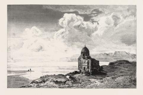 The Ataka mountains.  Egypt, engraving 1879