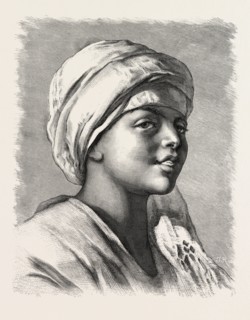 HASAN, THE DONKEY-BOY.  Egypt, engraving 1879
