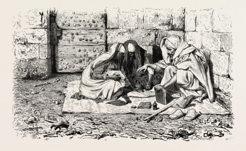 Chiromancy, the art of characterization and foretelling the future through the study of the palm,