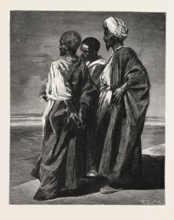 THE WATCHERS.  Egypt, engraving 1879