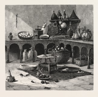 ARABIAN PANTRY.  Egypt, engraving 1879