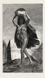 RUBBISH BEARER. Egypt, engraving 1879