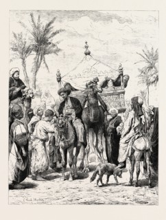 LANDED PROPRIETOR RETURNING FROM A PILGRIMAGE. Egypt, engraving 1879