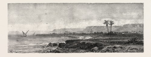 FROM THEBES TO THE CATARACT. Egypt, engraving 1879