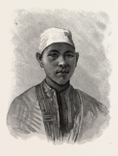A BOY OF ESNEH. Egypt, engraving 1879