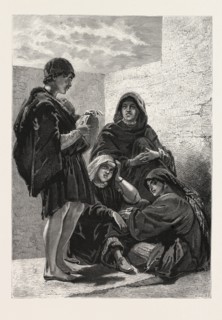 VILLAGE MUSICIANS. Egypt, engraving 1879