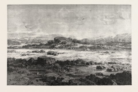 CATARACT. Egypt, engraving 1879