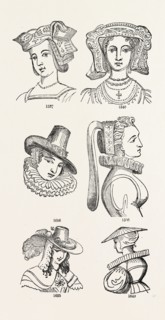 OLD ENGLISH HEAD DRESS, UK, britain, british, europe, united kingdom, great britain, european
