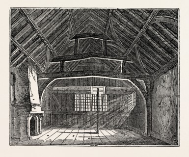 Bedchamber at Leicester, wherein Richard III  slept a few nights before the Battle of Bosworth, UK,