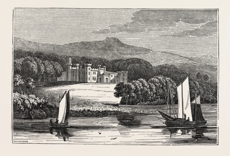 VIEW OF THE CASTLE OF ARMADALE, ISLE OF SKYE.