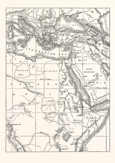 MAP OF SOUTH EASTERN EUROPE, WESTERN ASIA, AND NORTHERN AND CENTRAL AFRICA