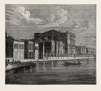 THE SULTAN'S PRINCIPAL PALACE, ON THE BOSPHORUS,  CONSTANTINOPLE, ISTANBUL, TURKEY