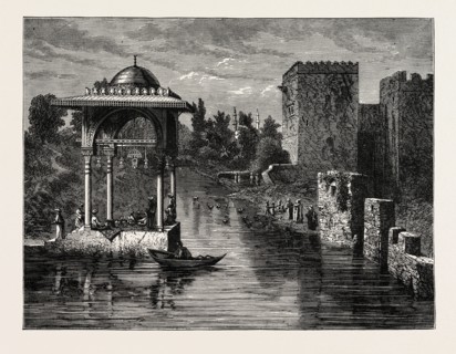 VIEW IN THE ENVIRONS OF DAMASCUS. Damascus, commonly known in Syria as ash-Sham and nicknamed as