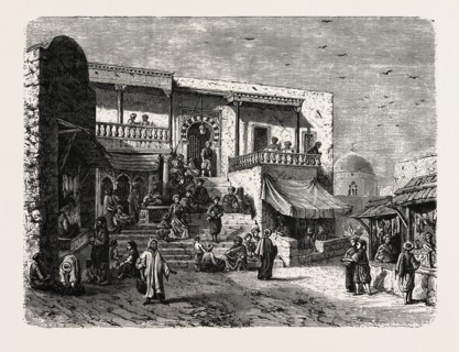 MOORISH COFFEE HOUSE AT SIDI-BOW-SADI, NEAR TUNIS