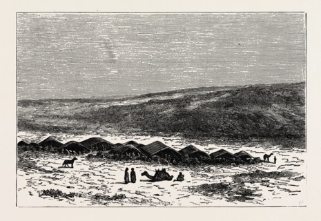 A DOUAR, OR ENCAMPMENT OF BEDOWEENS. Douar Doukkara is a settlement in the western part of Morocco
