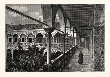 A GALLERY IN THE PALACE AT CONSTANTINE, ALGERIA