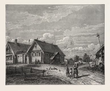 A RUSSIAN VILLAGE IN THE SOUTHERN AGRICULTURAL ZONE. Russia