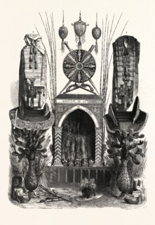 PALACE OF INDUSTRY. Gallery Annex. Products of Algeria. 1. ostrich eggs, decorated with trimmings,