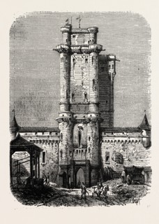 Vincennes, Entrance to the fort. engraving 1855