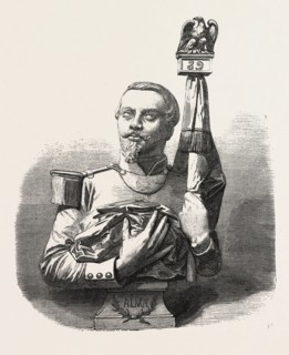Wilfrid Poidevin. According to a bust of Mr. Seraphin Denecheau. engraving 1855