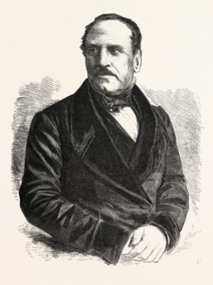 General Espartero, president of the Council of Ministers of Spain. engraving 1855