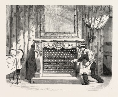 Universal Exposition: Gas Roaster. Paris, France, Exposition Universelle. An international