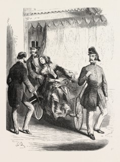 Expo 1855. Wheelchairs. Paris, France, Exposition universelle. An international Exhibition held on