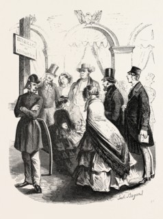 Expo 1855. Sellers of medals.Paris, France, Exposition universelle. An international Exhibition