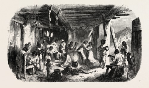 A festival, Honduras, 1855. Engraving