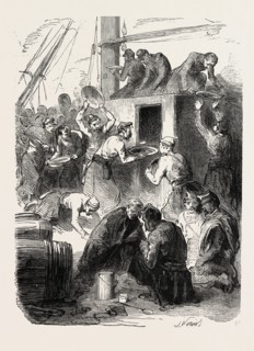 The Army of the Orient: The refill, 1855. Engraving