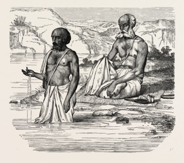 BRAHMINS WORSHIPPING THE GANGES, INDIA. Hinduism Brahmin is a term in the traditional Hindu