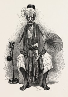 HINDOO RELIGIOUS MENDICANT, INDIA.  The term mendicant refers to begging or relying on charitable