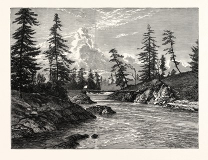 VIEW OF "THE GORGE," OR NARROWEST POINT OF THE WESTERN PROLONGATION OF VICTORIA HARBOUR, VANCOUVER