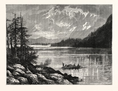 VIEW OF SOOKE LAKE, VANCOUVER ISLAND