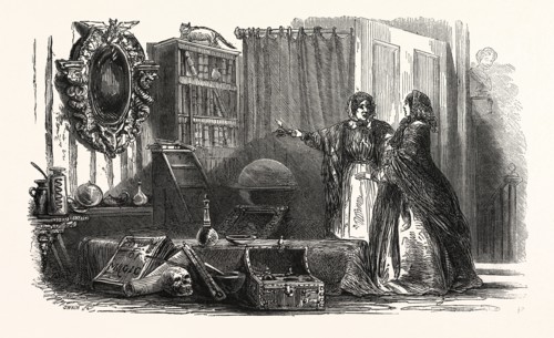 THE MAGIC MIRROR. DRAWN BY HUARD AND SKELTON.