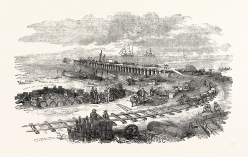 PRESENT STATE OF THE WORKS AT PORT SAID, EGYPT
