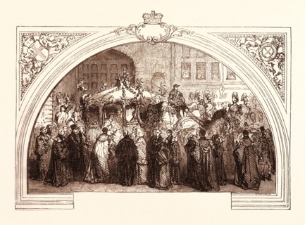 QUEEN VICTORIA VISITING THE CITY OF LONDON ON NOVEMBER 9, 1837, UK, britain, british, europe,