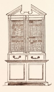 BOOKCASE G.F. HANDEL. Georg Friedrich Handel,  1685  1759 was a German-born British Baroque