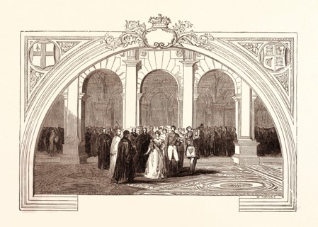 OPENING OF THE ROYAL EXCHANGE, OCTOBER 28, 1844. London, UK, britain, british, europe, united