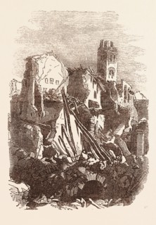 RUINS OF A HOUSE, AFTER THE EARTHQUAKE, AT MELFI, a town and comune in the Vulture area of the