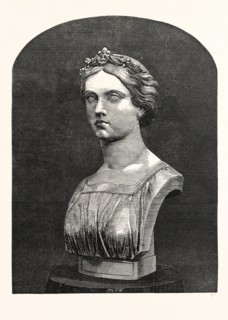 MARBLE BUST OF THE PRINCESS FREDERICK WILLIAM OF PRUSSIA