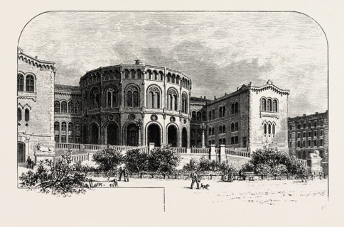 THE STORTHINGS HUS (PARLIAMENT HOUSE), CHRISTIANIA, OSLO