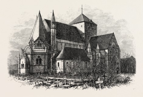 TRONDJHEM CATHEDRAL or Trondheim  CATHEDRAL. Trondheim, historically, Nidaros and Trondhjem, is a