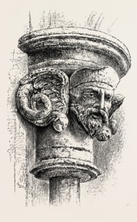 OLD NORSE CAPITAL, THE SCREEN, TRONDHJEM CATHEDRAL.  Trondheim, historically, Nidaros and